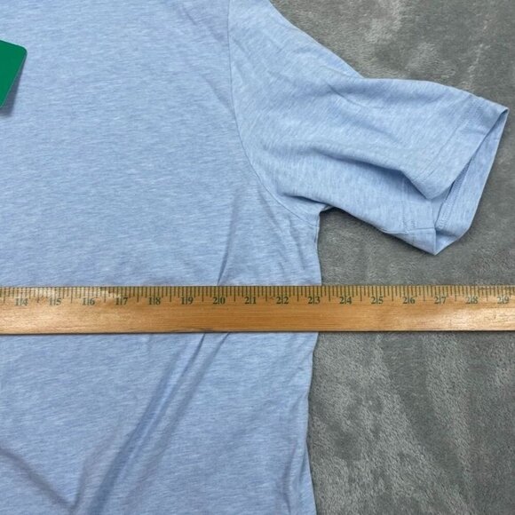 Jachs New York Mens Pima Cotton Blend Polo Shirt XL Light Blue 6753 - Picture 7 of 9